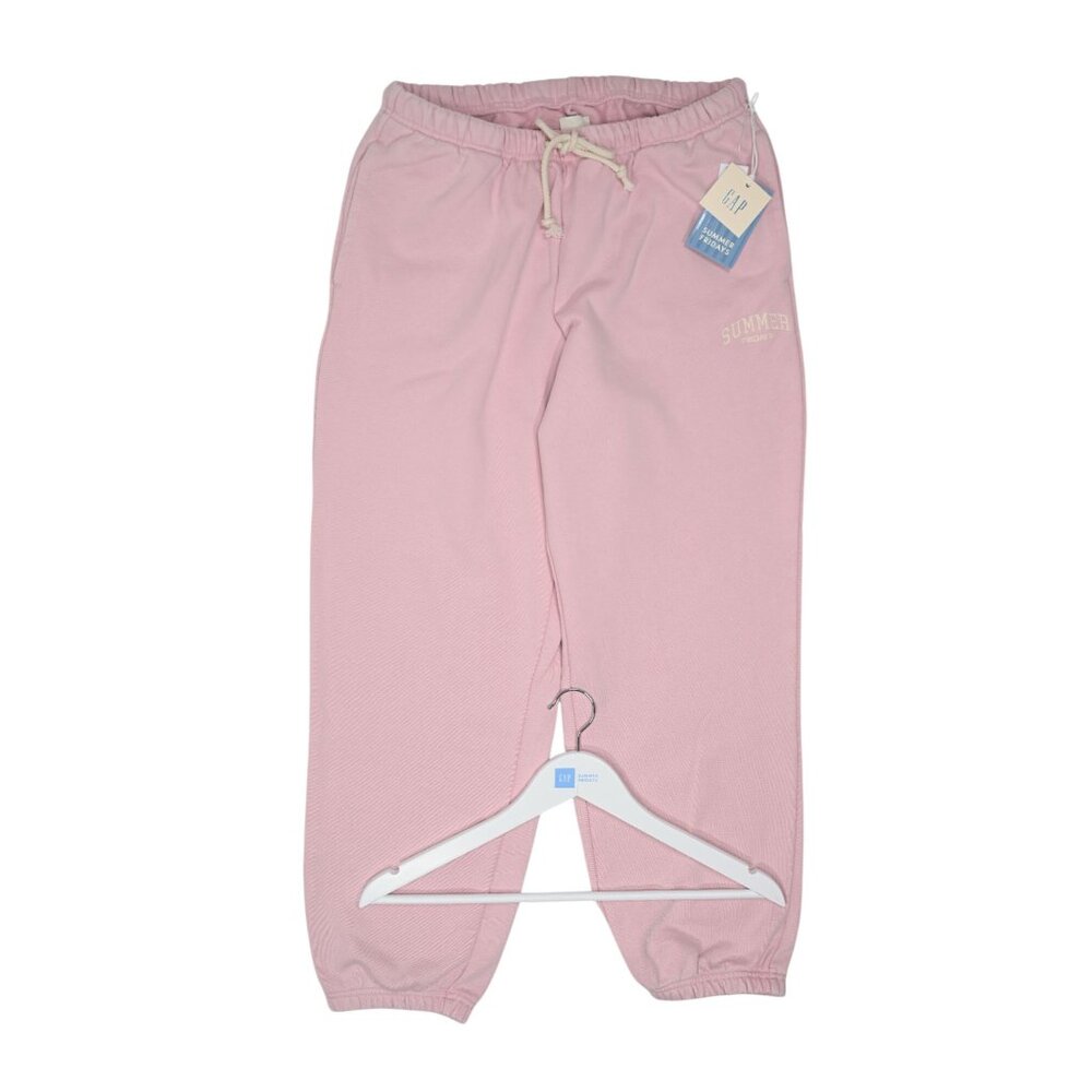 GAP x Summer Fridays Heavyweight Relaxed Logo Joggers in Pure Pink
